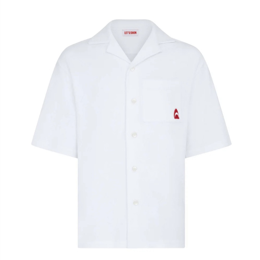 White Shark Logo Towel Shirt